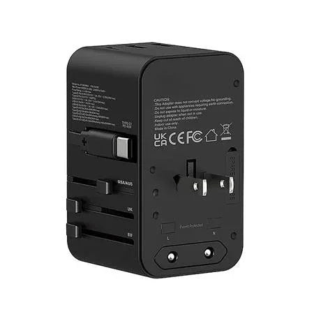 XPower 70W GaN Travel Adaptor Built-in Cable - Black - Tashqila XPower 70W GaN Travel Adaptor Built-in Cable - Black - Tashqila